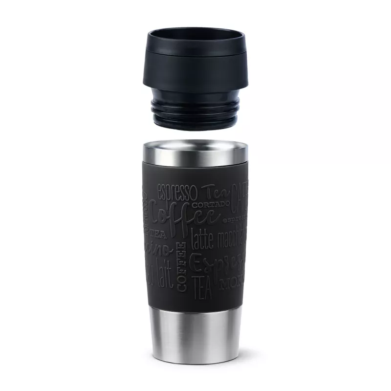 EMSA Travel Mug Classic N2020200 reisikruus 360 ml Must, Roostevaba teras Roostevaba teras