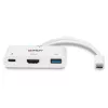 Lindy USB 3.2 USB-C HDMI-muundur koos USB Type-A pordi ja toiteedastusega