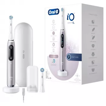 Oral-B iO Series 9n täiskasvanute pöörlev-võnkuv hambahari Roosa
