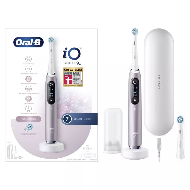 Oral-B iO Series 9n täiskasvanute pöörlev-võnkuv hambahari Roosa