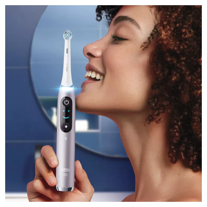 Oral-B iO Series 9n täiskasvanute pöörlev-võnkuv hambahari Roosa