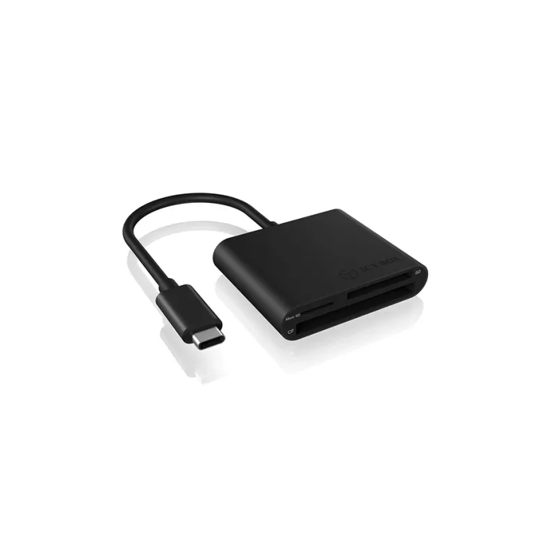 ICY BOX IB-CR301-C3 kaardilugeja USB 3.2 Gen 1 (3.1 Gen 1) Type-C Must