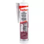 Silikoonhermeetik FISCHER 512209 — 310 ml, hall, keraamika, klaasi, metalli, PVC, plasti, puidu jaoks