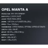 Ehitusmänguasi Cobi Opel Manta A 1970 1:12 mõõtkavas mudel, klotsikomplekt