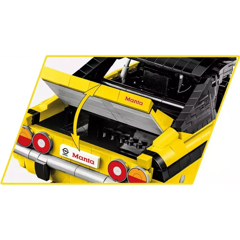 Ehitusmänguasi Cobi Opel Manta A 1970 1:12 mõõtkavas mudel, klotsikomplekt