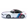 Siku sportauto mudel BMW Z4 M40i, kokkupandud 1:50 mõõtkavas, L 40 mm × W 87 mm × H 29 mm