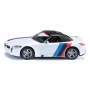Siku sportauto mudel BMW Z4 M40i, kokkupandud 1:50 mõõtkavas, L 40 mm × W 87 mm × H 29 mm