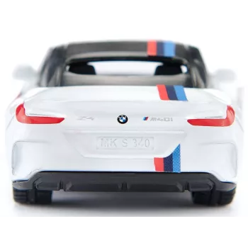 Siku sportauto mudel BMW Z4 M40i, kokkupandud 1:50 mõõtkavas, L 40 mm × W 87 mm × H 29 mm