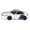 Siku sportauto mudel BMW Z4 M40i, kokkupandud 1:50 mõõtkavas, L 40 mm × W 87 mm × H 29 mm