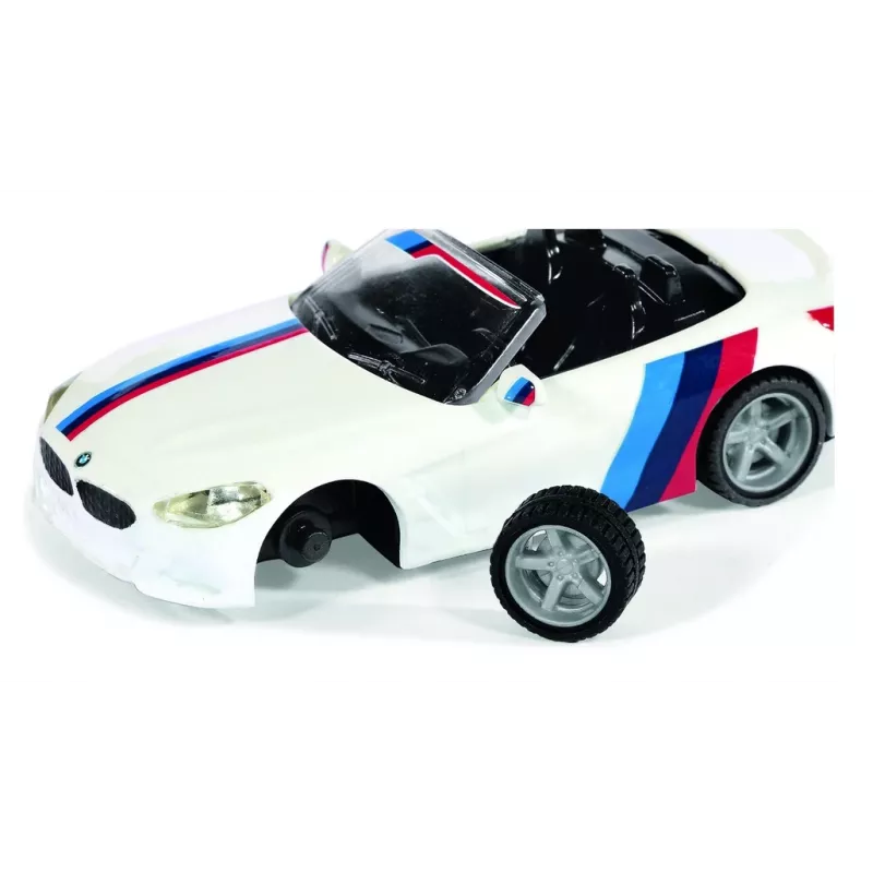 Siku sportauto mudel BMW Z4 M40i, kokkupandud 1:50 mõõtkavas, L 40 mm × W 87 mm × H 29 mm