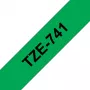 Brother TZE-741 sildilint must rohelisel TZ