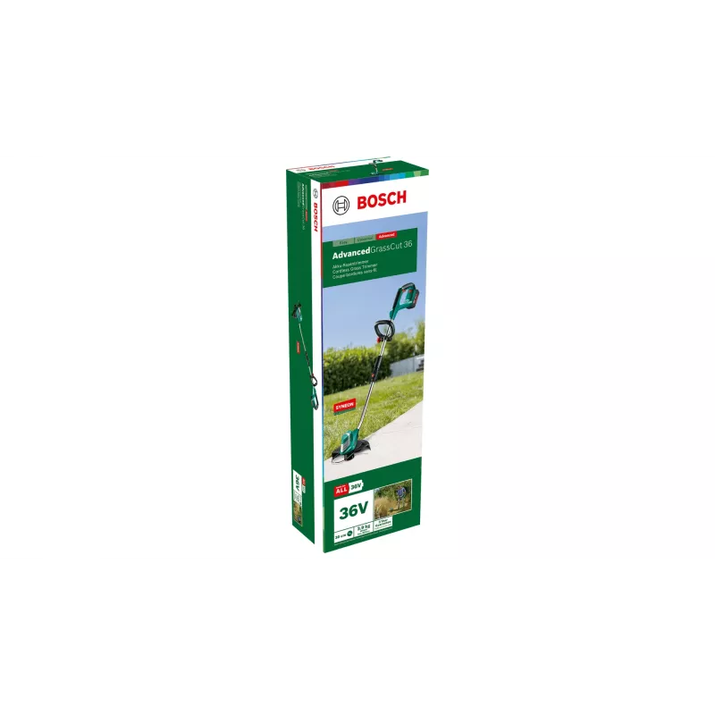 Bosch AdvancedGrassCut 36 30 cm aku muruniiduk Must, Roheline