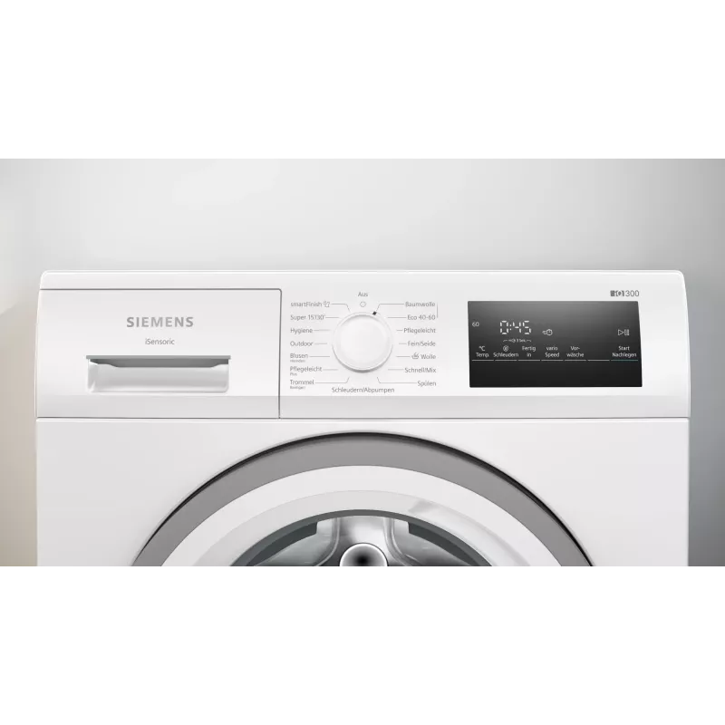 Siemens iQ300 WM14N127 pesumasin eestlaetav 8 kg 1400 p/min Valge