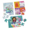 Mängud Gabby's Dollhouse, 3 puidust puslet 24-tükised pusled puidust hoiukarbiga lastele, eelkooliealistele alates 3. eluaastast