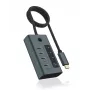 ICY BOX IB-HUB1454-C31 USB 3.2 Gen 1 (3.1 Gen 1) USB-C 10000 Mbit/s Sinine, Hall