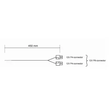 be quiet! CC-4420 0,45 m kaabliadapter