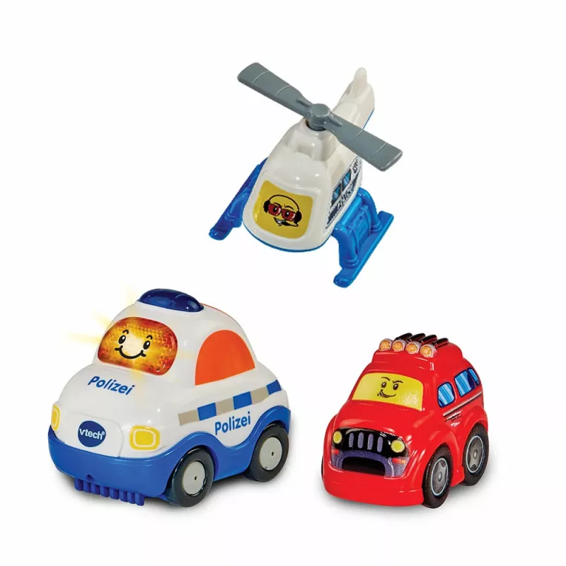 Mänguasjakomplekt VTech Tut Tut Baby Flitzer Police Station 80-569904 interaktiivsete funktsioonide ja sõidukitega