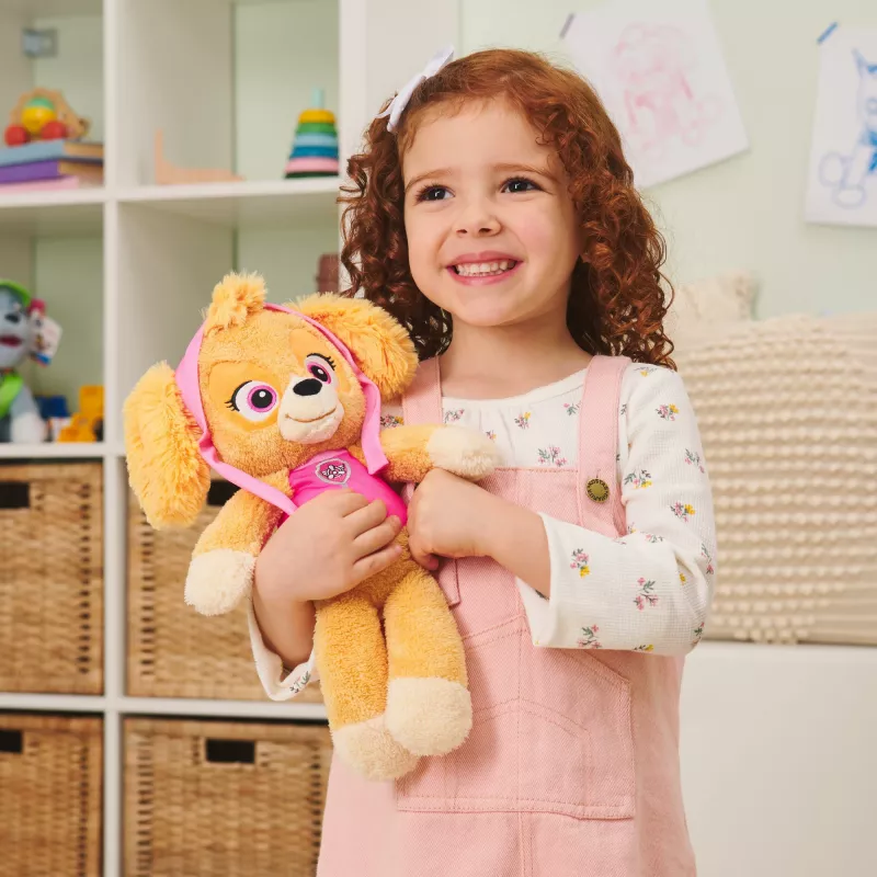 PAW Patrol GUND Official Skye Take Along Buddy pehme mänguasi, esmaklassiline topisloom vanusele 1+, roosa/pruun, 33 cm