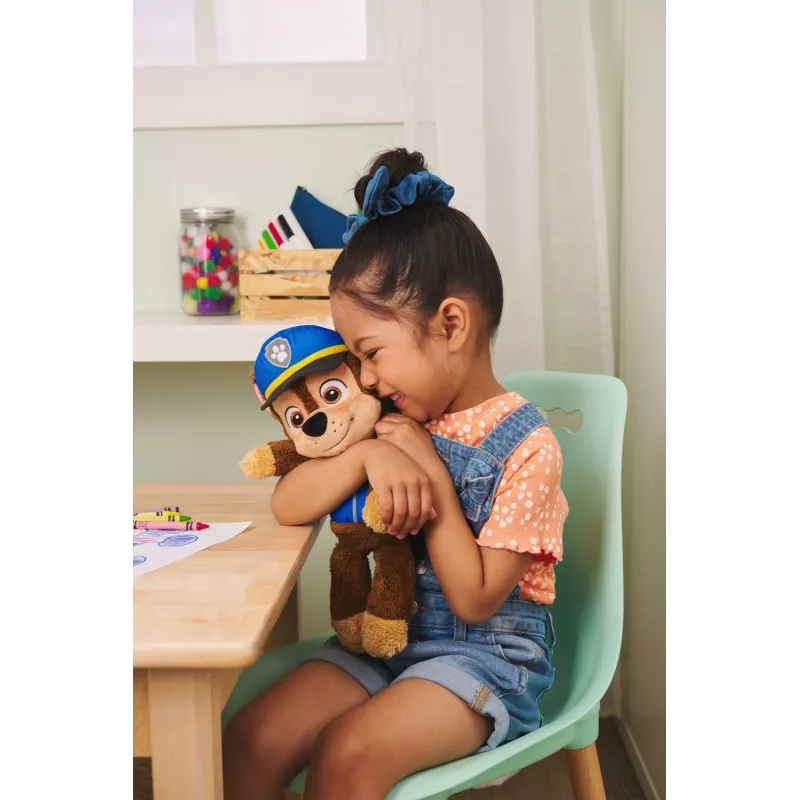 PAW Patrol GUND Ametlik Chase Kaasaskantav Pehme Mänguasi, Premium Topisloom Vanusele 1+, Sinine/Pruun, 33 cm