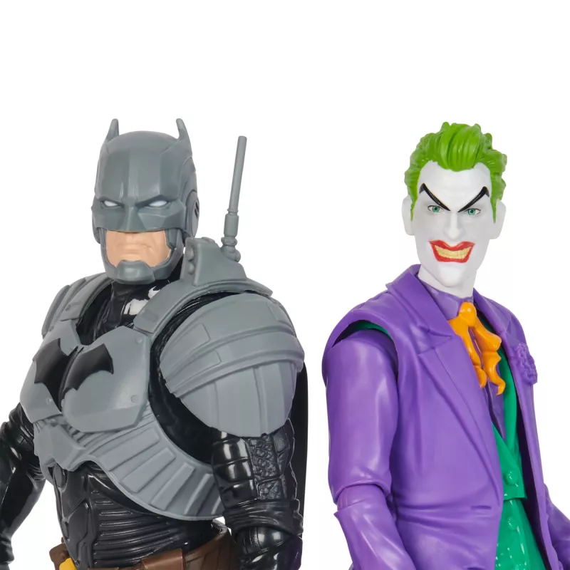 DC Comics, Batman Adventures, Batman vs The Joker tegevuskujude komplekt, 2 figuuri, 12 raudrüü aksessuaari, 12-tolline superkangelase laste mänguasi poistele ja tüdrukutele