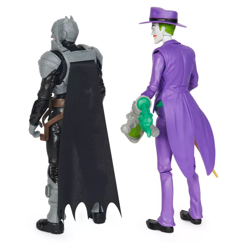 DC Comics, Batman Adventures, Batman vs The Joker tegevuskujude komplekt, 2 figuuri, 12 raudrüü aksessuaari, 12-tolline superkangelase laste mänguasi poistele ja tüdrukutele