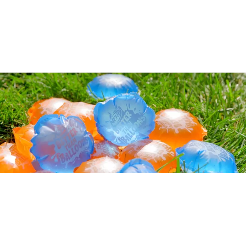 Nerf Super Soaker Better Than Balloons veemänguasjad, lihtne 1-osaline koristamine, 108 kapslit, palju mängimisviise, tagahoovi veemõnu, kingitused lastele, vanus 3+