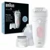 Epilator Braun Silk-épil 5 5-030 28 pintsetti Roosa Valge