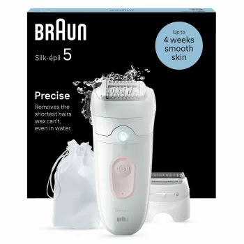 Epilator Braun Silk-épil 5 5-030 28 pintsetti Roosa Valge