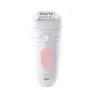 Braun Silk-épil 5 Silk-epil 5 SE5-230 Epilaator, roosa, valge, 28 pintsetti, MicroGrip, 0,5 mm, aku, sisseehitatud aku