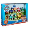 PAW Patrol, 10. aastapäev, Kõik käpad tekil mängufiguuride kinkekomplekt 10 kogutava tegevusfiguuriga, laste mänguasjad alates 3. eluaastast