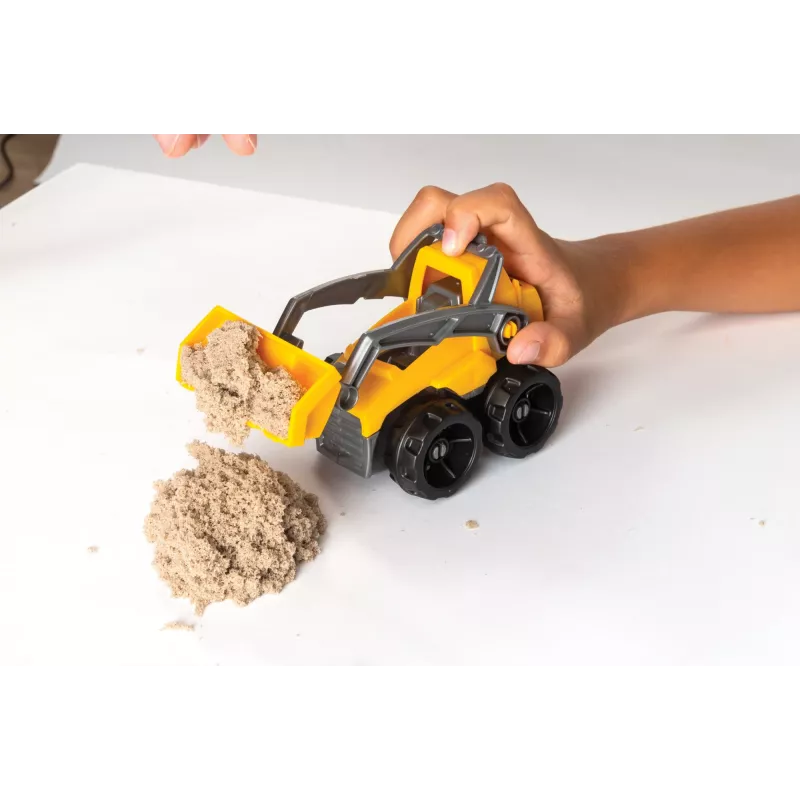 Kinetic Sand Dig N' Demolish mängukomplekt 1 lb mänguliiva ja mänguautoga, sensoorne mänguasi lastele alates 5. eluaastast