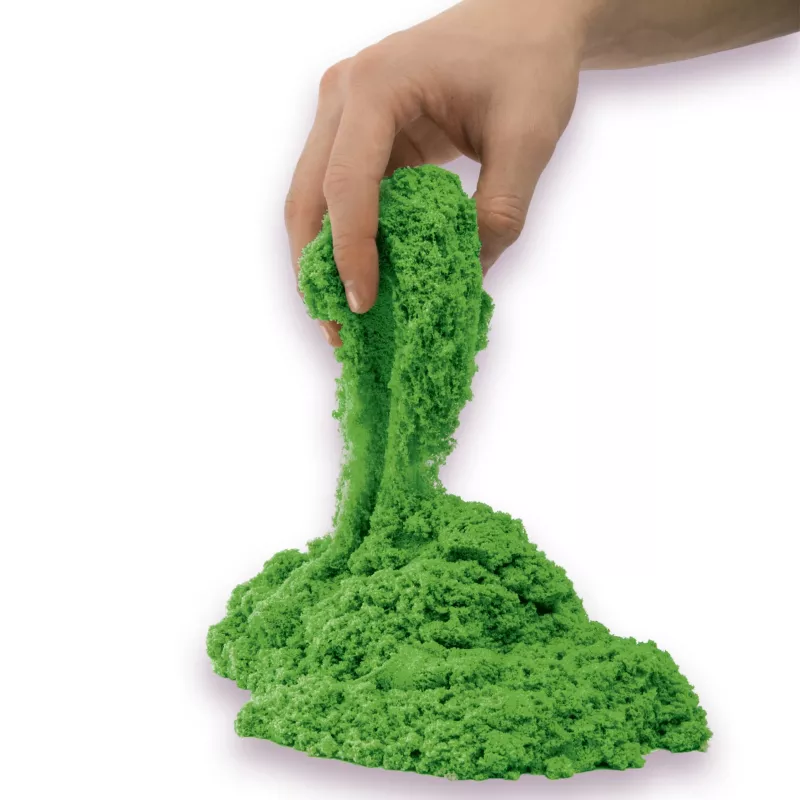 Kinetic Sand, 2 naela rohelist mänguliiva, vormitavad sensoorsed mänguasjad lastele, korduvsuletav kott (pakend võib erineda), alates 3. eluaastast