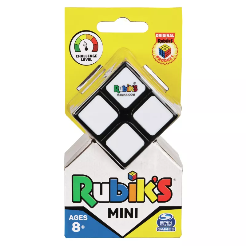 Rubik’s Mini 2x2, 2x2 klassikaline värvide sobitamise pusle, taskusuuruses ajunussiv mänguasi, pakend võib erineda