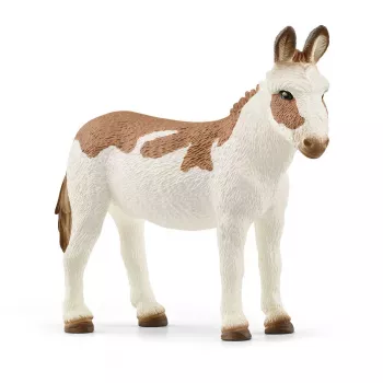 Schleich Ameerika täpiline eesel mänguasi pruun valge 13961