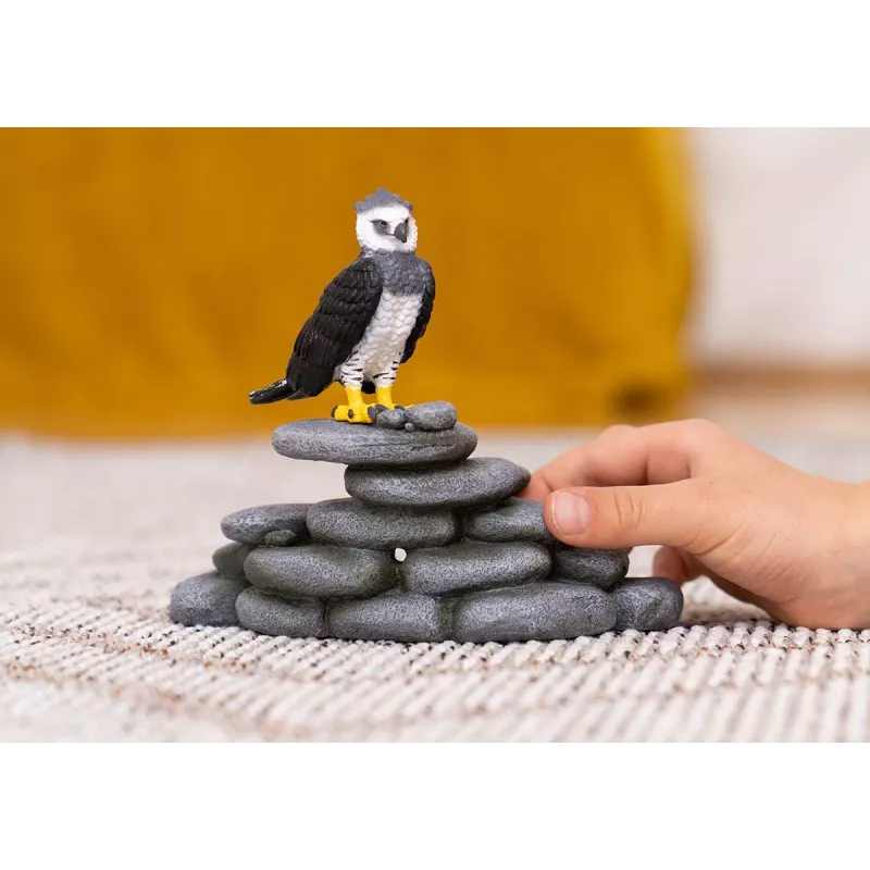 schleich WILD LIFE Harpüüa kotkas, 3 aastat, Mets, Metsloomad / seiklusmänguasjad, Must, Valge, Kollane, Plastik