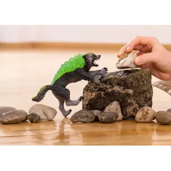 Figuur Schleich ELDRADOR CREATURES Graniithunt mudel 70153, vanus 7+, roheline/hall
