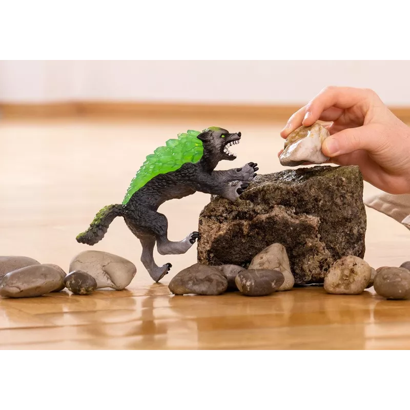 Figuur Schleich ELDRADOR CREATURES Graniithunt mudel 70153, vanus 7+, roheline/hall