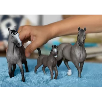 schleich HORSE CLUB Selle Français mära, 5 aastat, Hobused, Must, Hall, Plastik