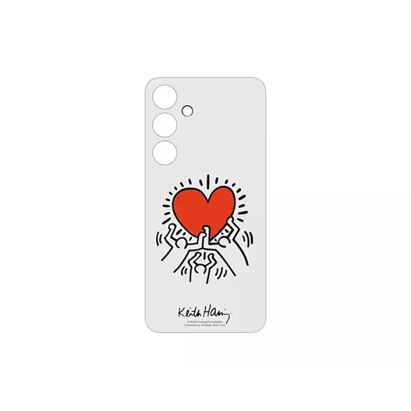 Kaitsev TPU-ümbris Samsung Galaxy S24+ — Suit Case White, Red Transparent, 6,7 tollile