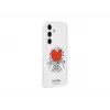 Kaitsev TPU-ümbris Samsung Galaxy S24+ — Suit Case White, Red Transparent, 6,7 tollile