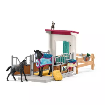 schleich HORSE CLUB Hobusekast mära ja varssaga, Hobuste tall, Hobused, 5 aastat, Mitmevärviline, Plastik