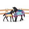 schleich HORSE CLUB Hobusekast mära ja varssaga, Hobuste tall, Hobused, 5 aastat, Mitmevärviline, Plastik