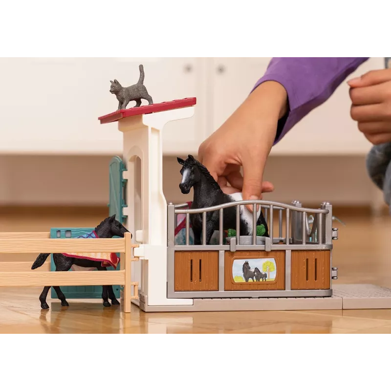 schleich HORSE CLUB Hobusekast mära ja varssaga, Hobuste tall, Hobused, 5 aastat, Mitmevärviline, Plastik