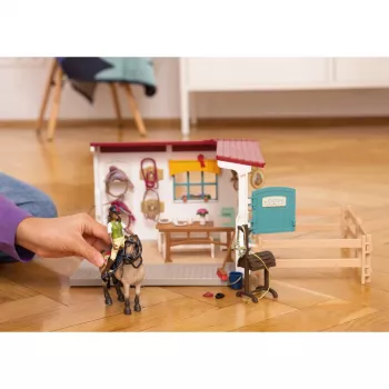 schleich HORSE CLUB Sööda- ja hooldusruumi laiendus, hobusetall, hobused, 5 aastat, mitmevärviline, plastik