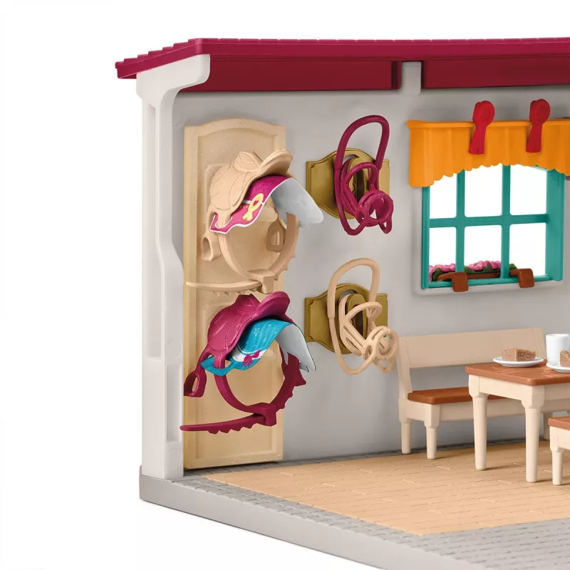 schleich HORSE CLUB Sööda- ja hooldusruumi laiendus, hobusetall, hobused, 5 aastat, mitmevärviline, plastik