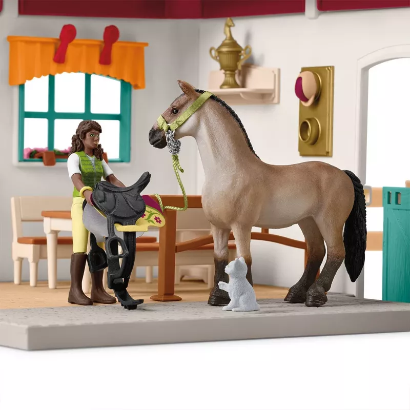 schleich HORSE CLUB Sööda- ja hooldusruumi laiendus, hobusetall, hobused, 5 aastat, mitmevärviline, plastik