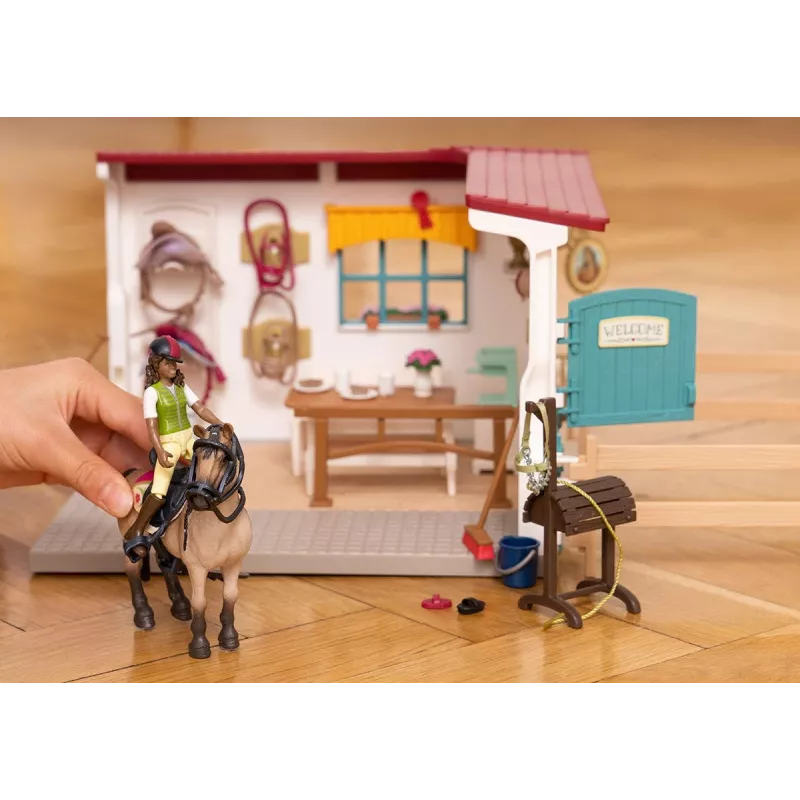schleich HORSE CLUB Sööda- ja hooldusruumi laiendus, hobusetall, hobused, 5 aastat, mitmevärviline, plastik