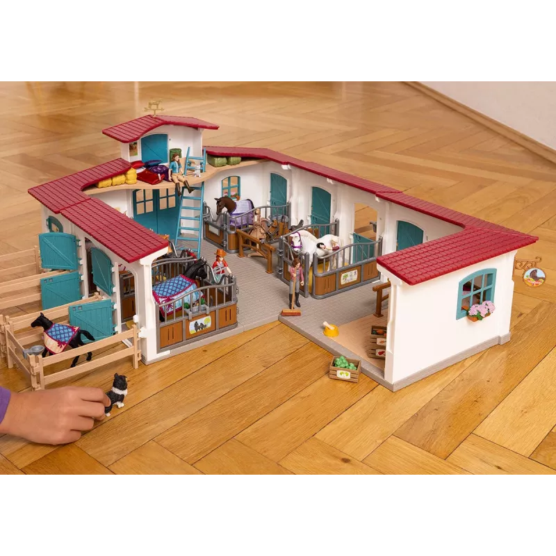 schleich HORSE CLUB Sööda- ja hooldusruumi laiendus, hobusetall, hobused, 5 aastat, mitmevärviline, plastik