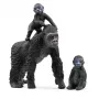 schleich WILD LIFE Gorillaperepere, 3 a, Džungel, Metsloomad / seiklusmänguasjad, Must, Hall