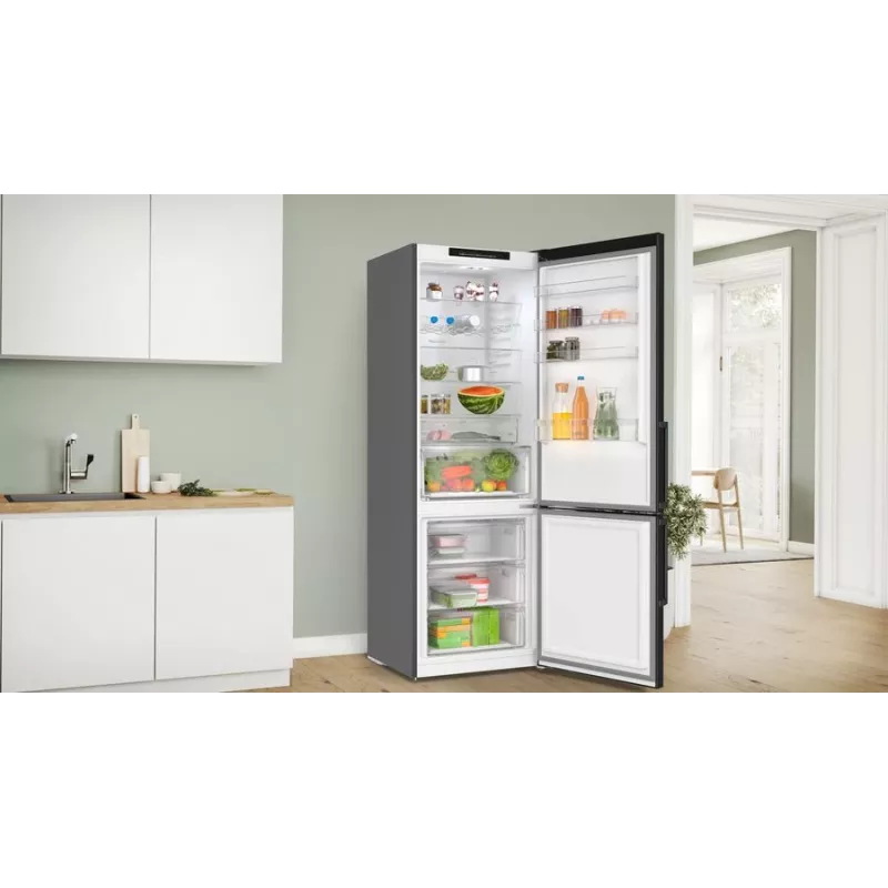 Bosch Serie 4 KGN49VXCT külmik-sügavkülmik Eraldiseisev 440 L Roostevaba teras